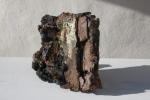 MINE MEMORY 7.  mine spoil rocks, metals, ceramic.   40cm long x 26cm high x 20cm deep