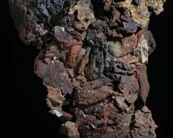 Deep Within.Clay, earth, slate, rocks, 2005. Size: 68cm high x 48cm wide