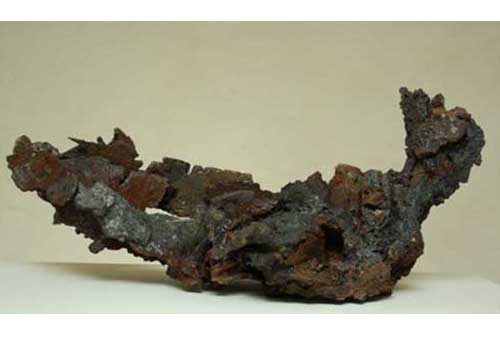Earthed Wreck. 28cms high x 29cms wide x 60 cms long