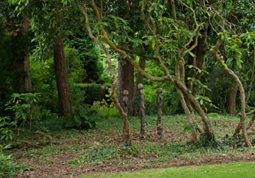 Three Standing Watchers. 
at Hergest Croft Garden. September 2008